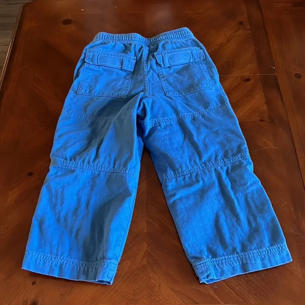 Gap Kids Boys Size 4 Blue Lined Convertible Pants Pull On Pockets